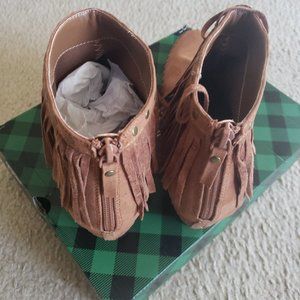 Arizona Jean Co. Fringe Bootie - NEVER WORN